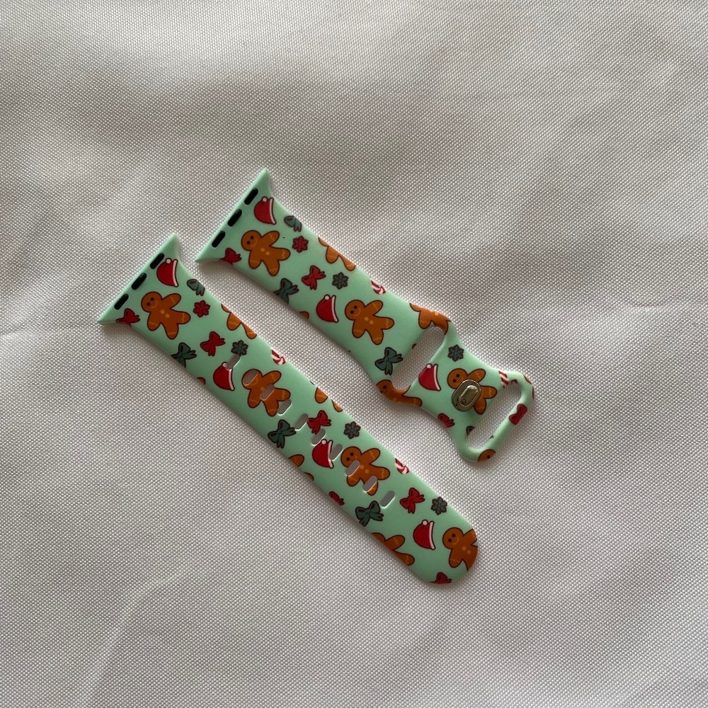 Gingerbread Man Smartwatch Christmas Holiday Silicon Band